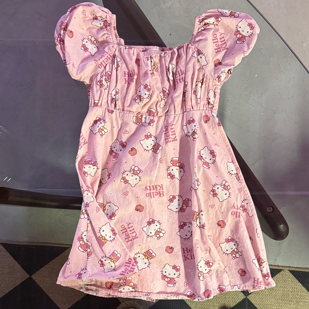 Hello Kitty Pink Casual Kids Dress